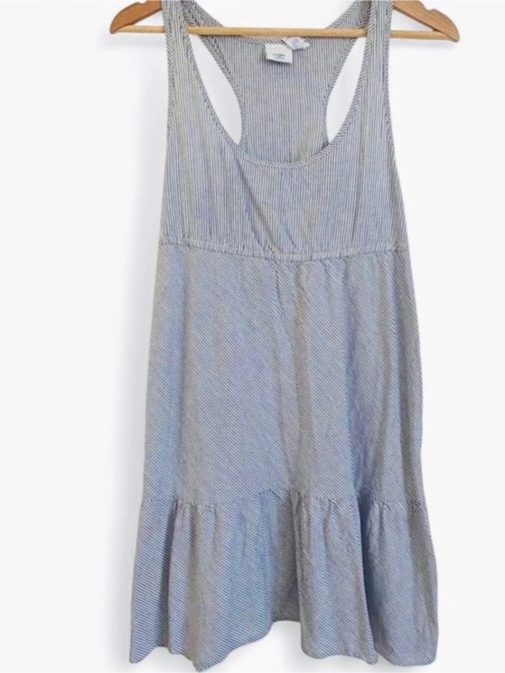 Striped Midi Dress in Blue & White Like New